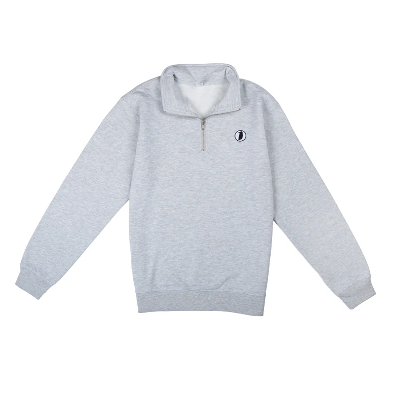 Rook Logo Quarter-Zip - Heather Gray